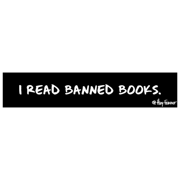 Banned Books Sticker | Hey Ferret