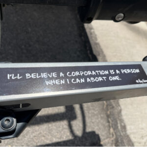 Corporations Aren't People Sticker | Hey Ferret