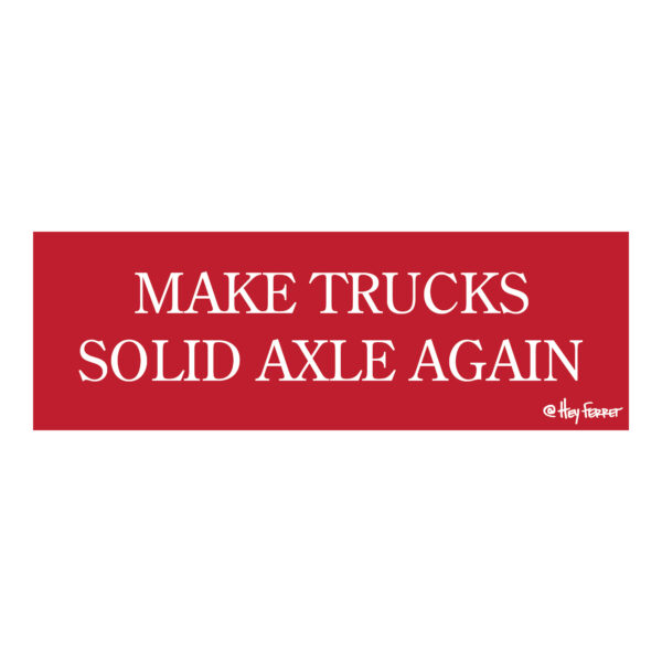 make trucks solid axle sticker